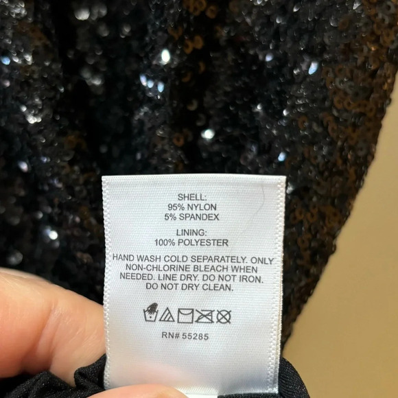 Express Long Sleeve Dress with Sequins - Picture 4 of 7